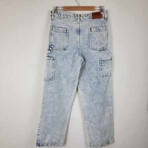 Deus ex Machina Acid Bernie Pants Womens XL Jeans Relaxed Leg Retro Stone Wash